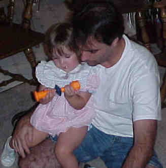 A father with his daughter @ CPR class